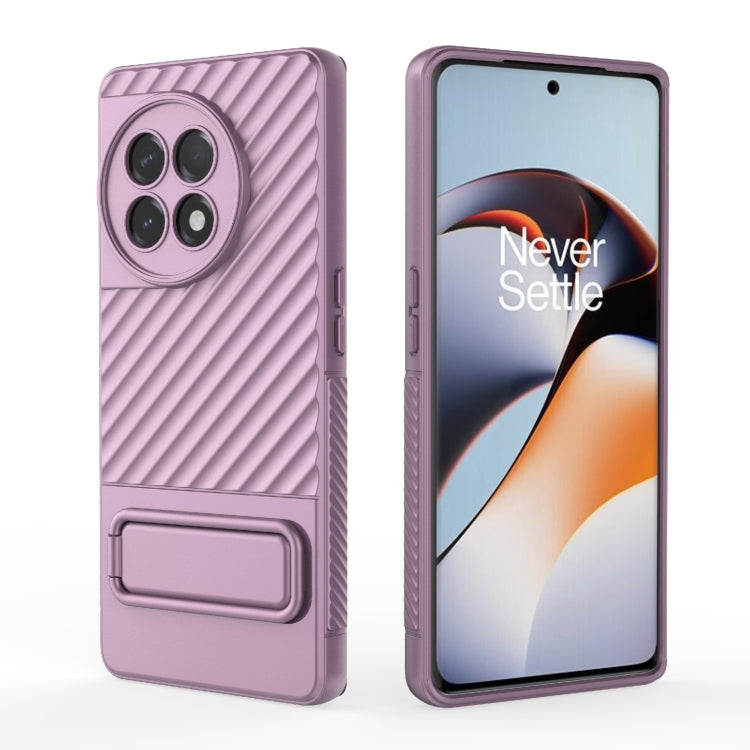 For OnePlus Ace 2 5G Wavy Texture TPU Phone Case with Lens Film