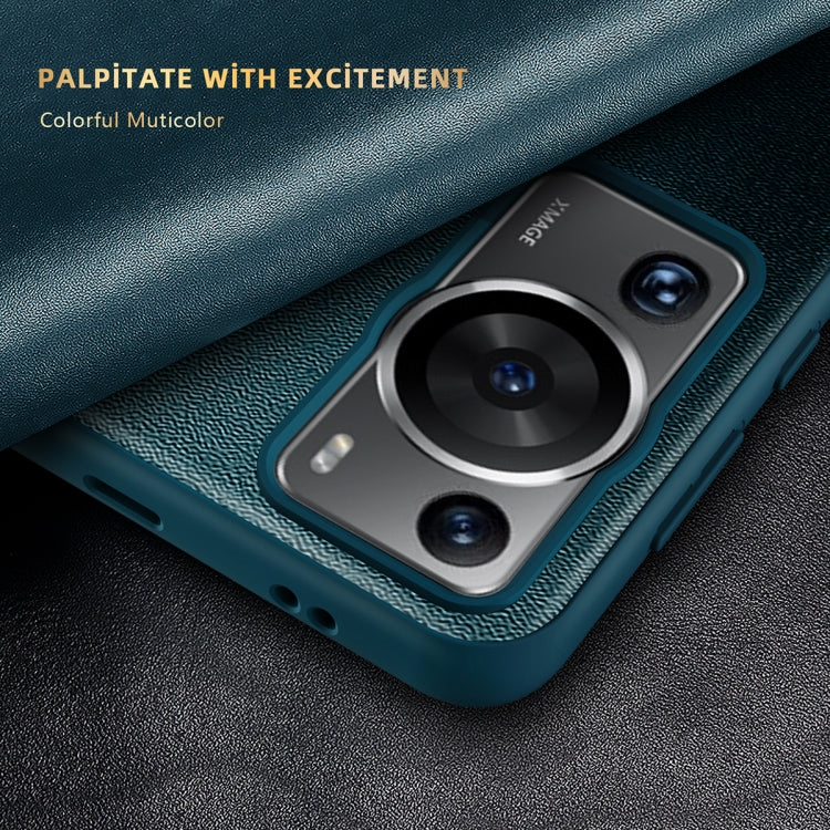 For Huawei P60 Pro Magnetic Side Window View Leather Smart Phone Case
