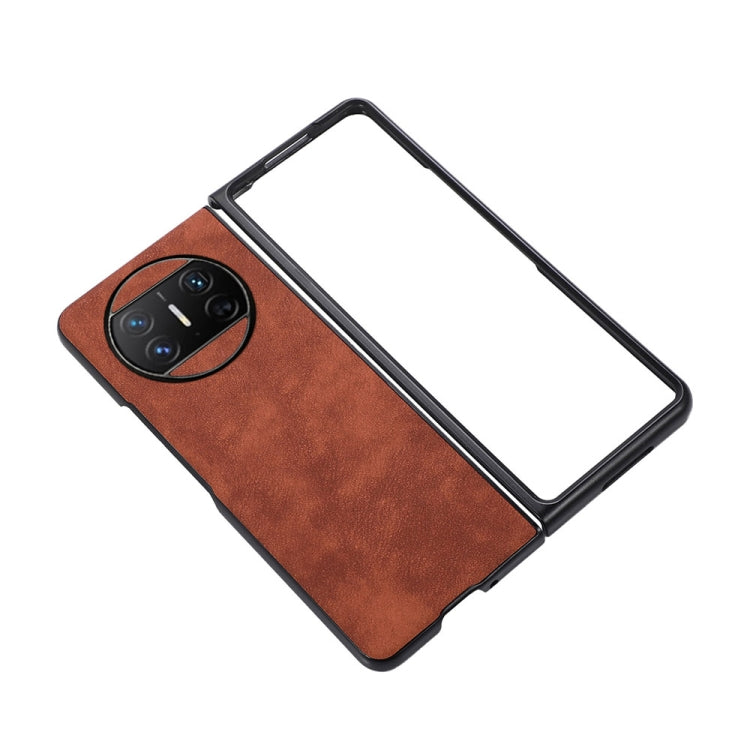 For Huawei Mate X3 Morocco Texture PU Phone Case