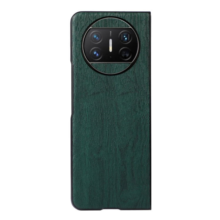 For Huawei Mate X3 Wood Texture PU Phone Case