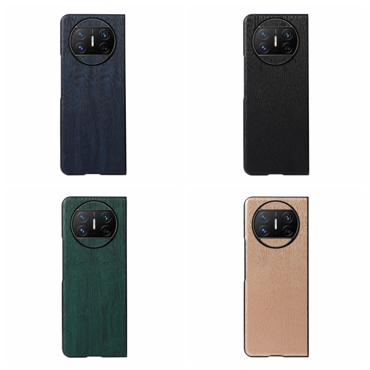 For Huawei Mate X3 Wood Texture PU Phone Case
