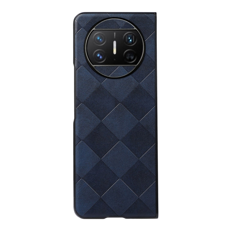 For Huawei Mate X3 Weave Plaid PU Phone Case