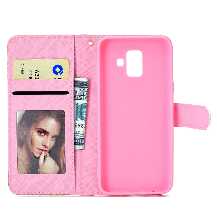 For Samsung Galaxy A6 (2018) Glitter Powder Horizontal Flip Leather Case with Card Slots & Holder & Photo Frame & Wallet