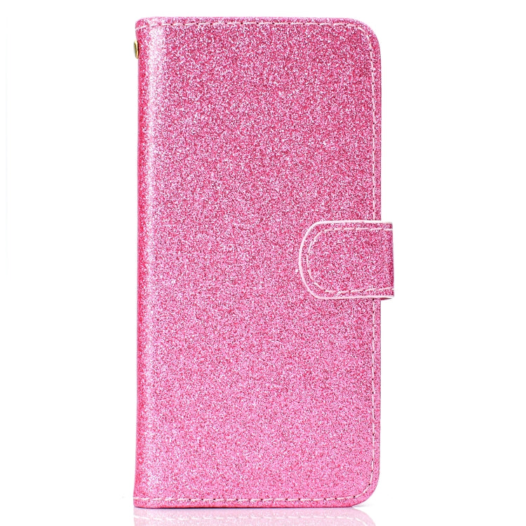 For Samsung Galaxy A6 (2018) Glitter Powder Horizontal Flip Leather Case with Card Slots & Holder & Photo Frame & Wallet
