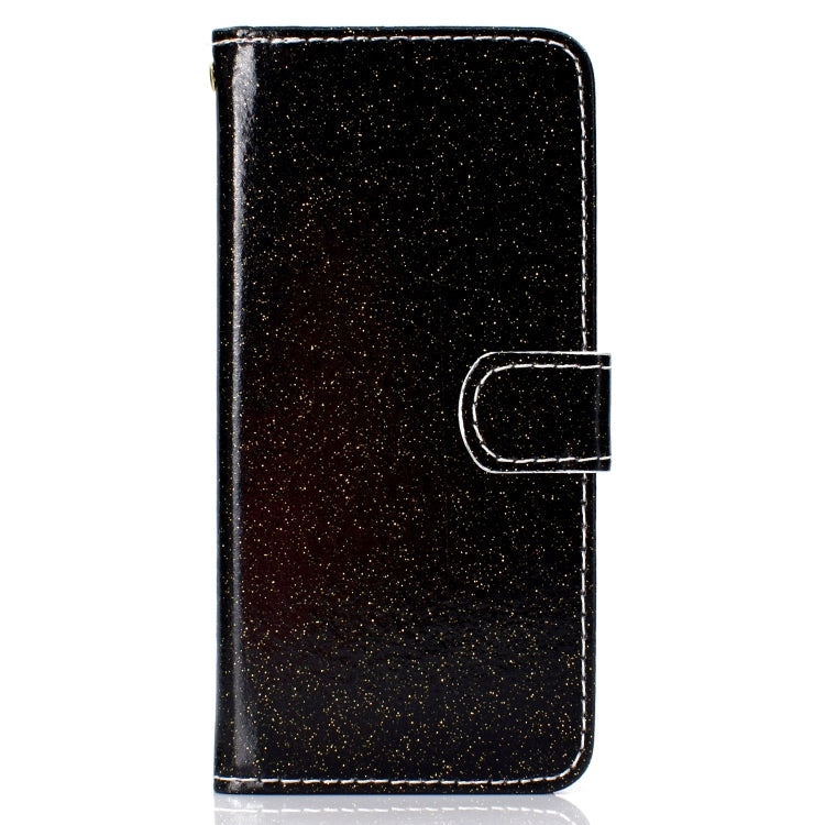 For Samsung Galaxy A6 (2018) Glitter Powder Horizontal Flip Leather Case with Card Slots & Holder & Photo Frame & Wallet