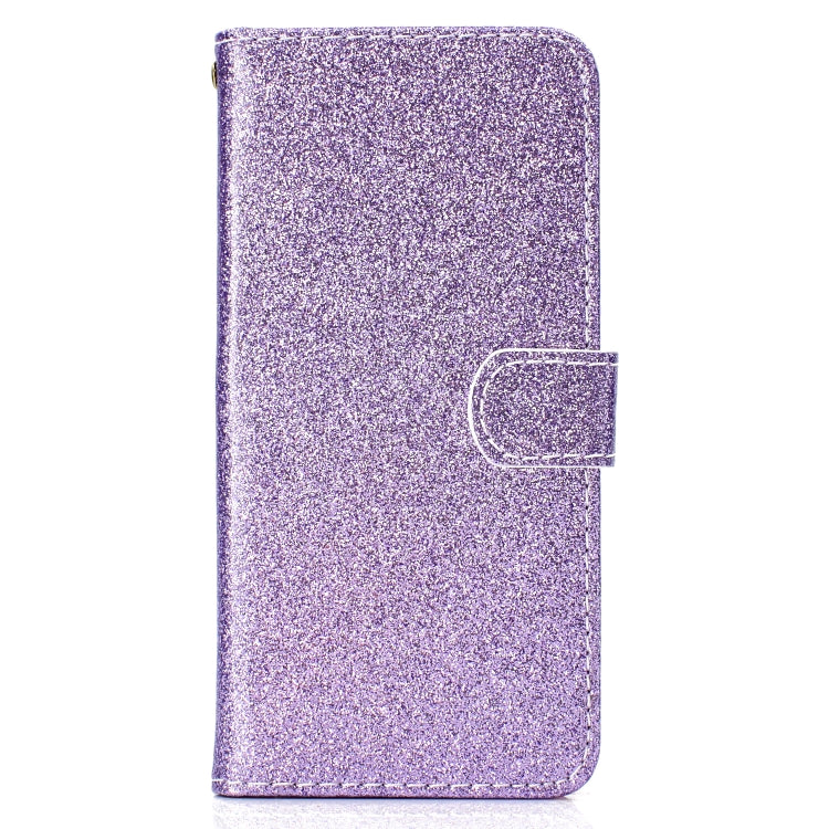 For Samsung Galaxy A6 (2018) Glitter Powder Horizontal Flip Leather Case with Card Slots & Holder & Photo Frame & Wallet