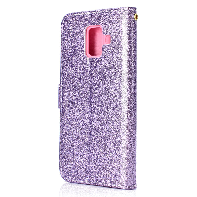 For Samsung Galaxy A6 (2018) Glitter Powder Horizontal Flip Leather Case with Card Slots & Holder & Photo Frame & Wallet