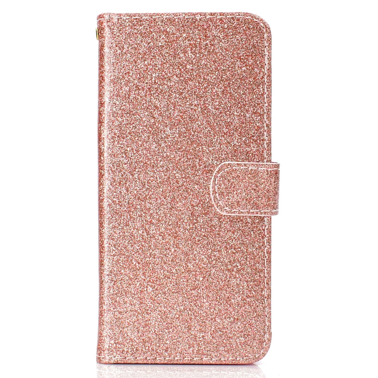 For Samsung Galaxy A6 (2018) Glitter Powder Horizontal Flip Leather Case with Card Slots & Holder & Photo Frame & Wallet