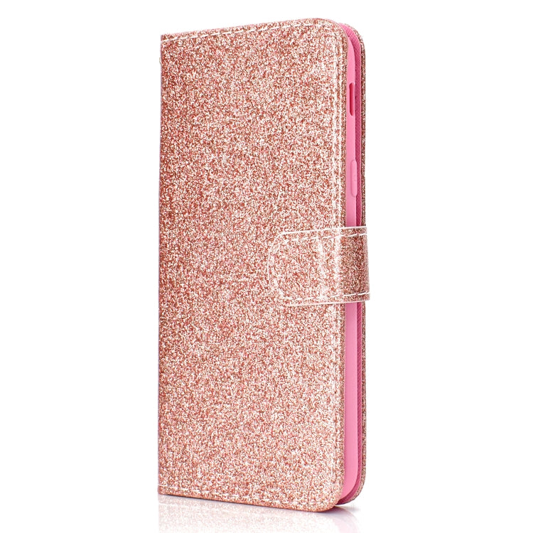For Samsung Galaxy A6 (2018) Glitter Powder Horizontal Flip Leather Case with Card Slots & Holder & Photo Frame & Wallet