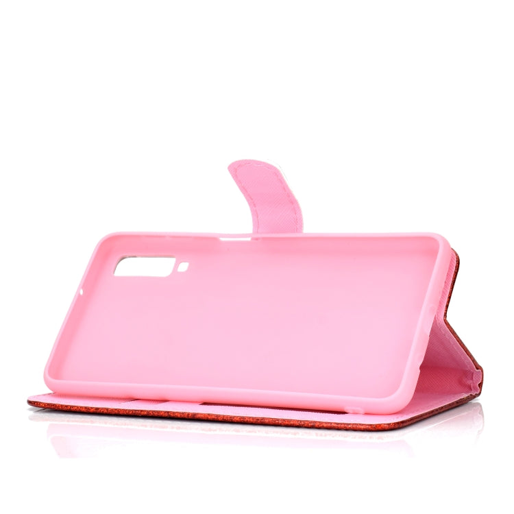 For Samsung Galaxy A7 (2018) Glitter Powder Horizontal Flip Leather Case with Card Slots & Holder & Photo Frame & Wallet