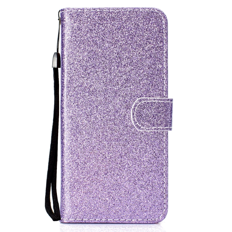 For Samsung Galaxy A9 (2018) Glitter Powder Horizontal Flip Leather Case with Card Slots & Holder & Photo Frame & Wallet