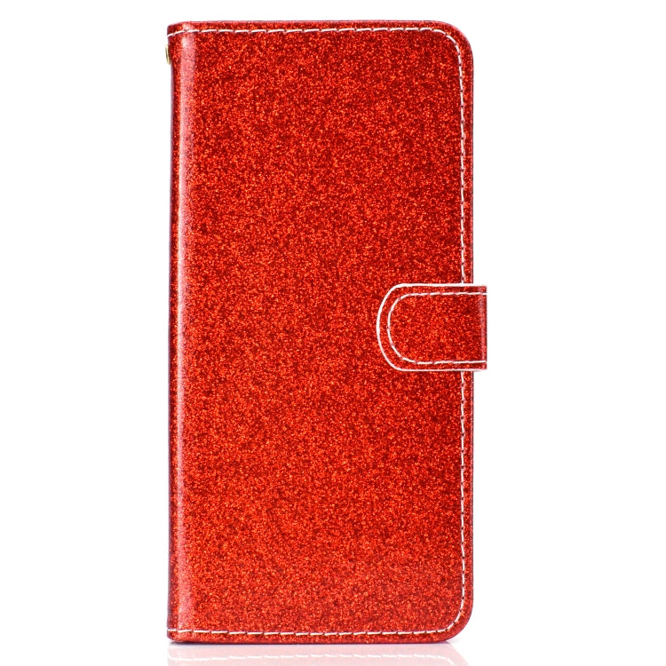 For Samsung Galaxy A9 Star Glitter Powder Horizontal Flip Leather Case with Card Slots & Holder & Photo Frame & Wallet