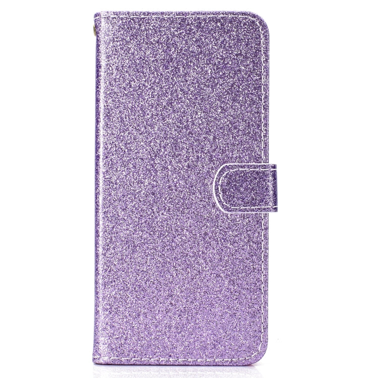 For Samsung Galaxy A9 Star Glitter Powder Horizontal Flip Leather Case with Card Slots & Holder & Photo Frame & Wallet