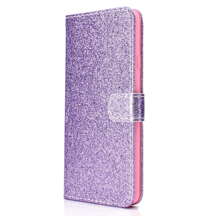 For Samsung Galaxy A9 Star Glitter Powder Horizontal Flip Leather Case with Card Slots & Holder & Photo Frame & Wallet