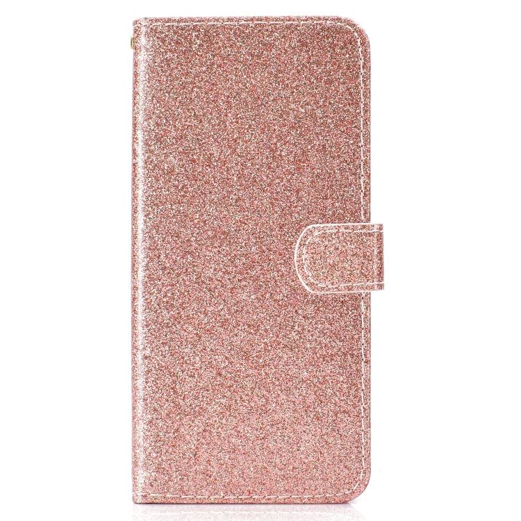 For Samsung Galaxy A9 Star Glitter Powder Horizontal Flip Leather Case with Card Slots & Holder & Photo Frame & Wallet