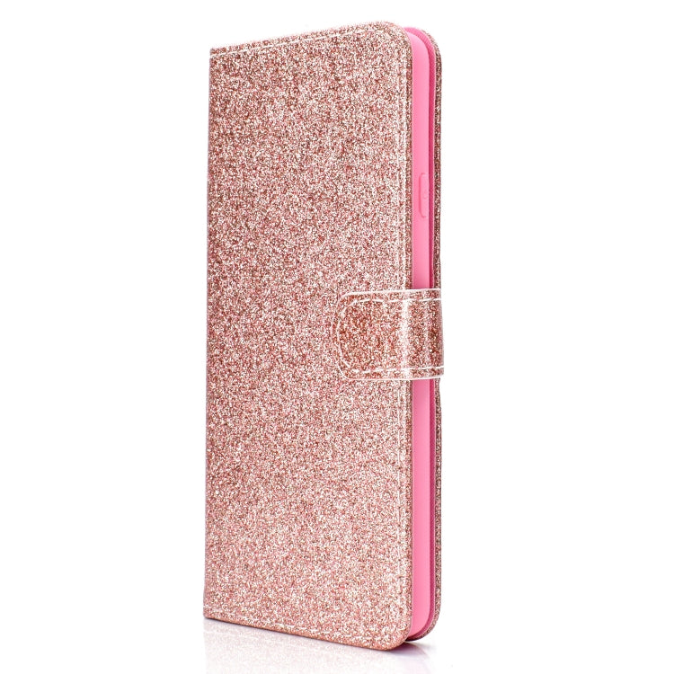 For Samsung Galaxy A9 Star Glitter Powder Horizontal Flip Leather Case with Card Slots & Holder & Photo Frame & Wallet