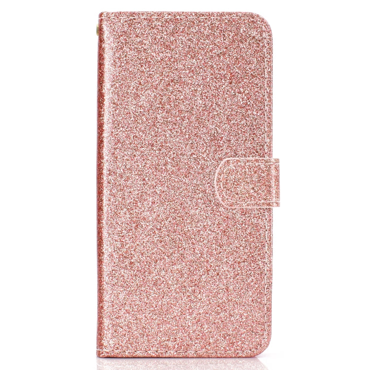 For Samsung Galaxy A10s Glitter Powder Horizontal Flip Leather Case with Card Slots & Holder & Photo Frame & Wallet