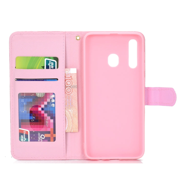 For Samsung Galaxy A20e Glitter Powder Horizontal Flip Leather Case with Card Slots & Holder & Photo Frame & Wallet