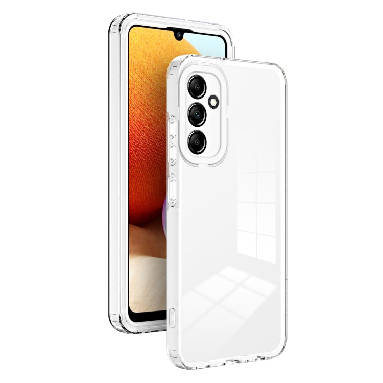 For Samsung Galaxy A24 4G 3 in 1 Clear TPU Color PC Frame Phone Case