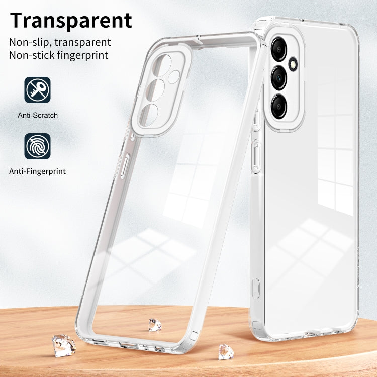 For Samsung Galaxy A24 4G 3 in 1 Clear TPU Color PC Frame Phone Case
