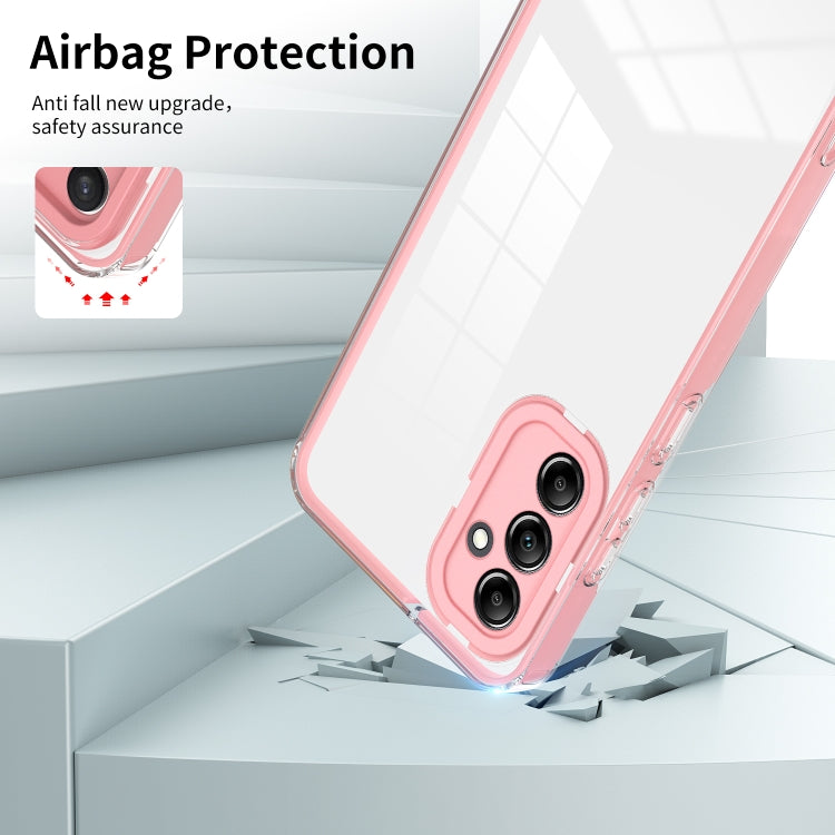 For Samsung Galaxy A24 4G 3 in 1 Clear TPU Color PC Frame Phone Case