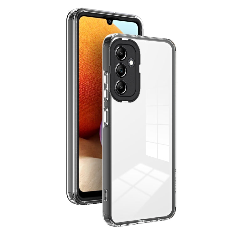 For Samsung Galaxy A24 4G 3 in 1 Clear TPU Color PC Frame Phone Case