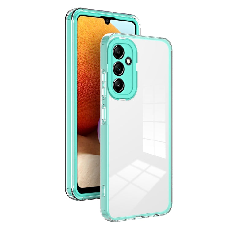 For Samsung Galaxy A24 4G 3 in 1 Clear TPU Color PC Frame Phone Case