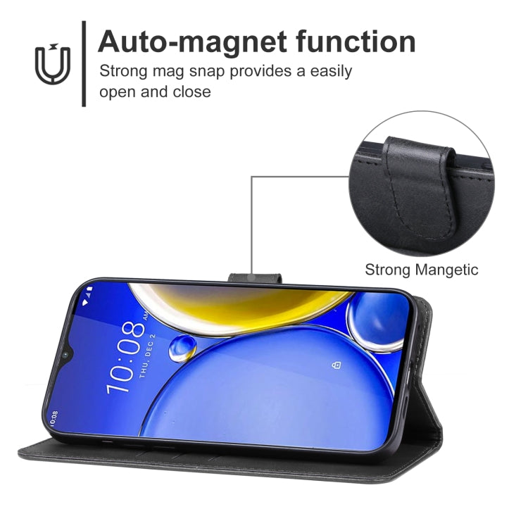 For HTC Wildfire E2 Play Leather Phone Case