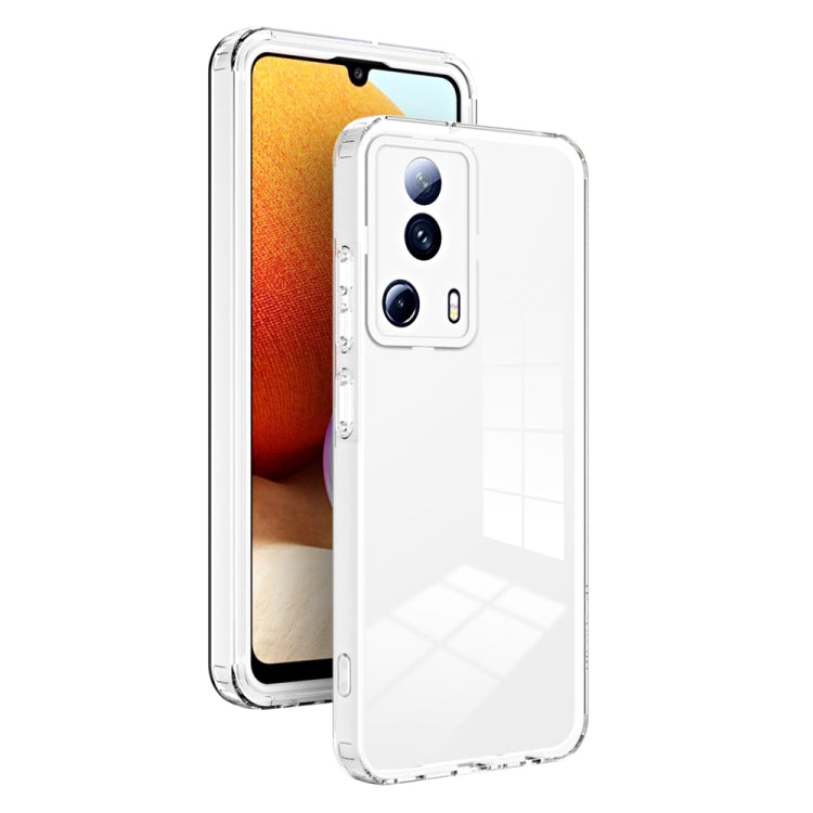 For Xiaomi 13 Lite 2023 / Civi 2 3 in 1 Clear TPU Color PC Frame Phone Case