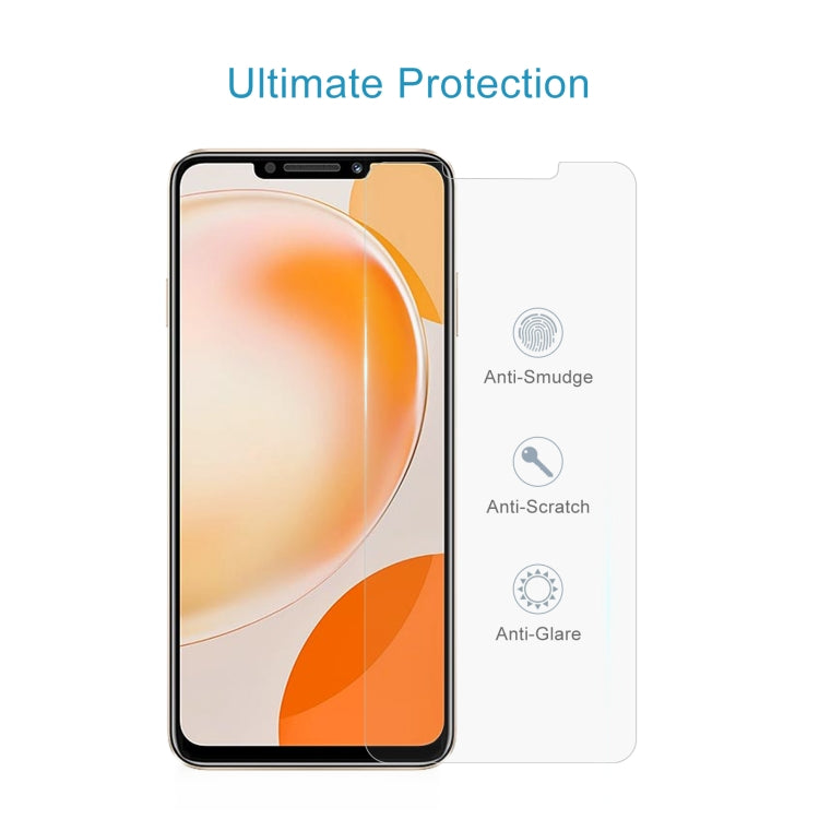 For Huawei Enjoy 60X / nova Y91 50pcs 0.26mm 9H 2.5D Tempered Glass Film