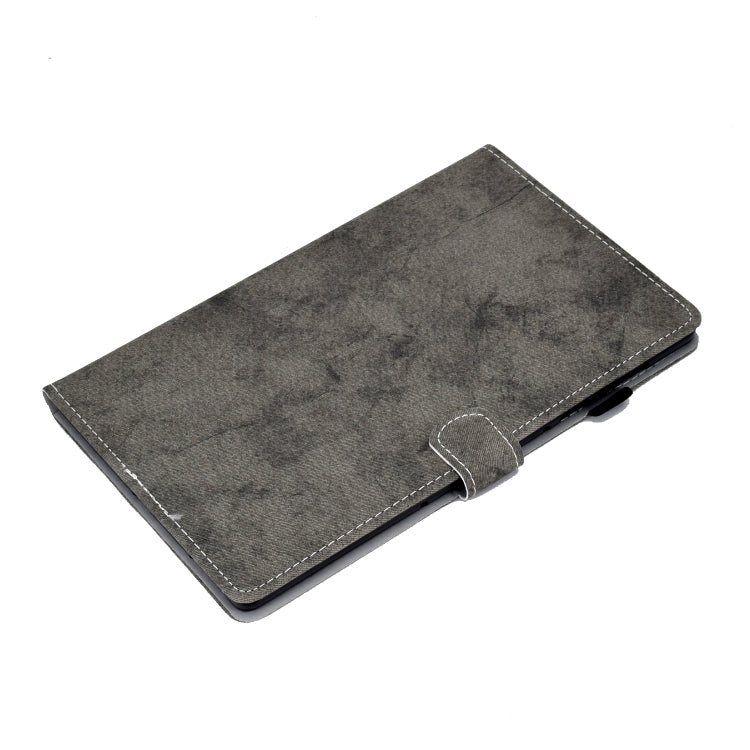 For Lenovo Tab M9 Marble Style Cloth Texture PU Tablet Protective Case