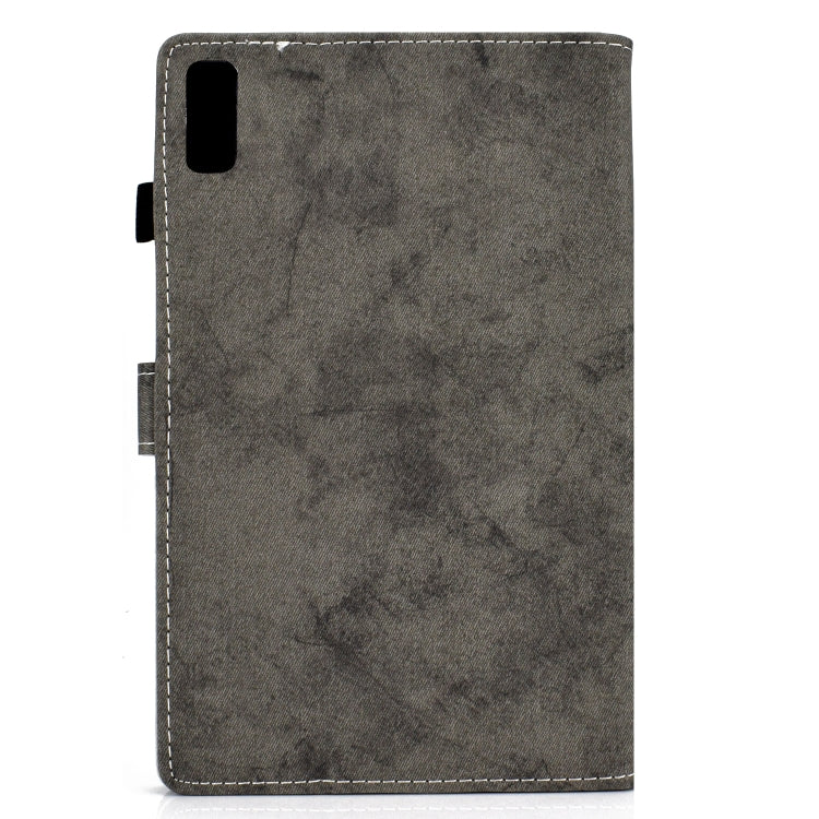 For Lenovo Tab P11 Gen 2 Marble Style Cloth Texture PU Tablet Protective Case