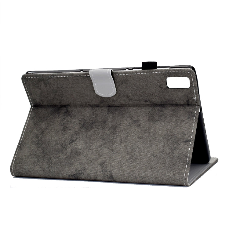 For Lenovo Tab P11 Gen 2 Marble Style Cloth Texture PU Tablet Protective Case