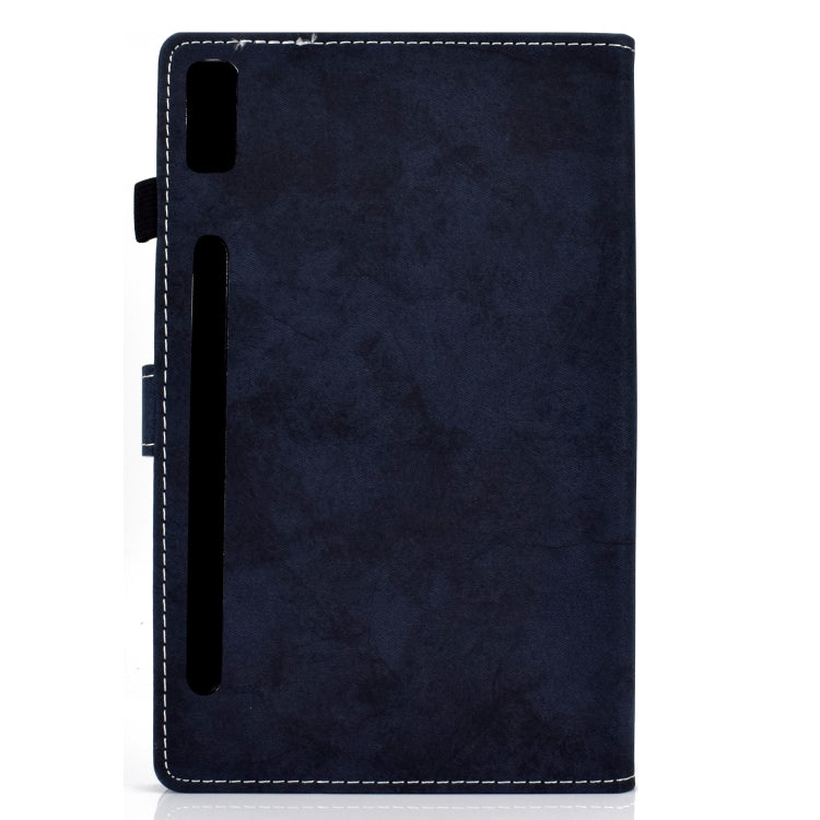 For Lenovo Tab P11 Pro Gen 2 Marble Style Cloth Texture PU Tablet Protective Case