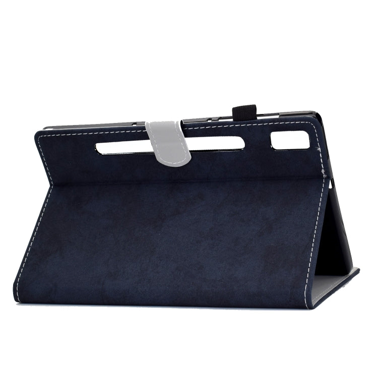 For Lenovo Tab P11 Pro Gen 2 Marble Style Cloth Texture PU Tablet Protective Case