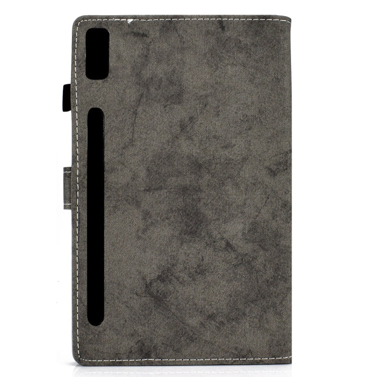 For Lenovo Tab P11 Pro Gen 2 Marble Style Cloth Texture PU Tablet Protective Case