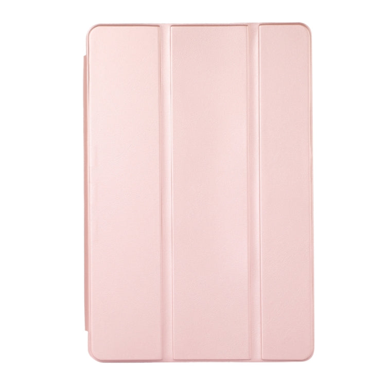 For Lenovo Tab M10 Plus 10.6 3rd Gen 2022 Solid Color 3-folding Leather Tablet Case