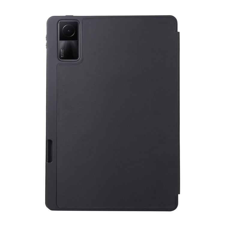 For Xiaomi Redmi Pad 10.61 Solid Color 3-folding Leather Tablet Case