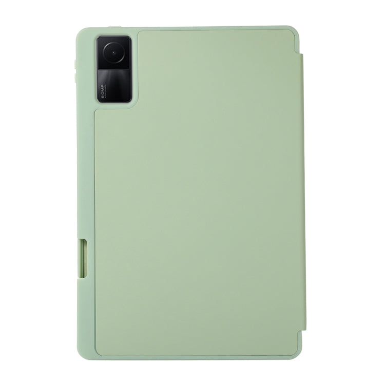 For Xiaomi Redmi Pad 10.61 Solid Color 3-folding Leather Tablet Case