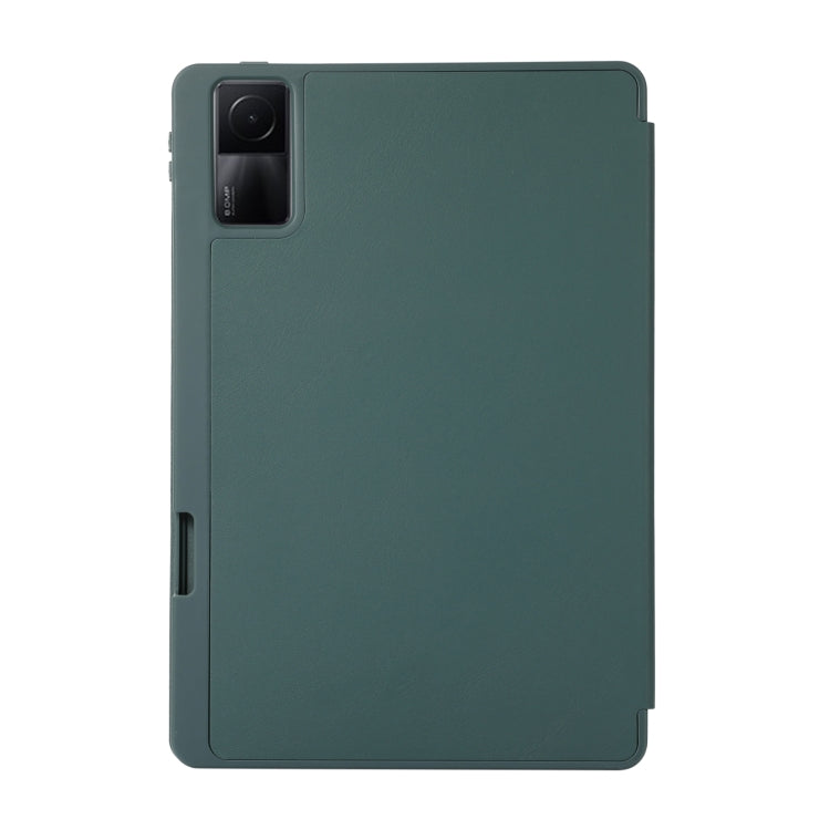 For Xiaomi Redmi Pad 10.61 Solid Color 3-folding Leather Tablet Case
