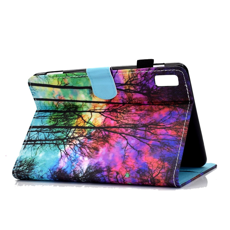 For Lenovo Tab P11 Gen 2 Sewing Thread Horizontal Painted Tablet Leather Case