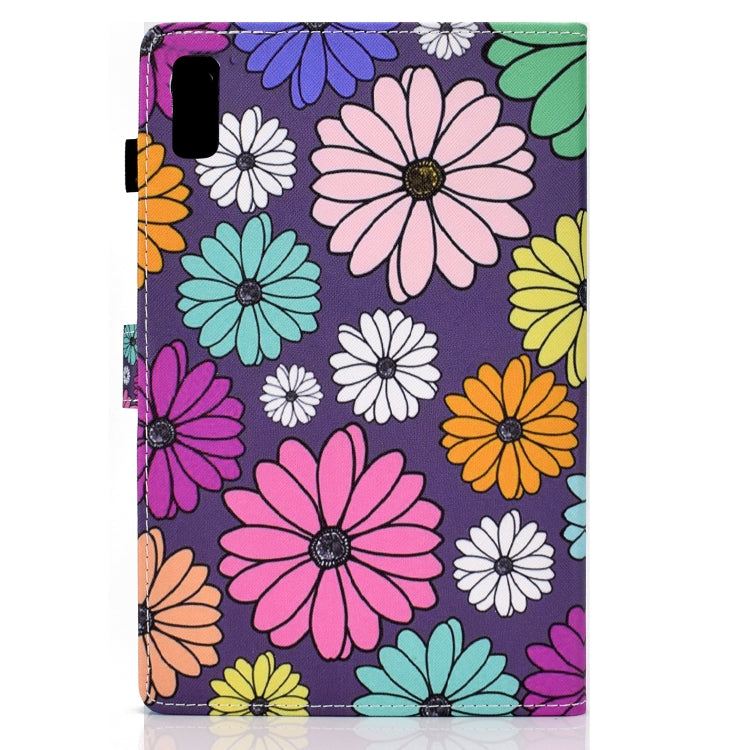 For Lenovo Tab P11 Gen 2 Sewing Thread Horizontal Painted Tablet Leather Case