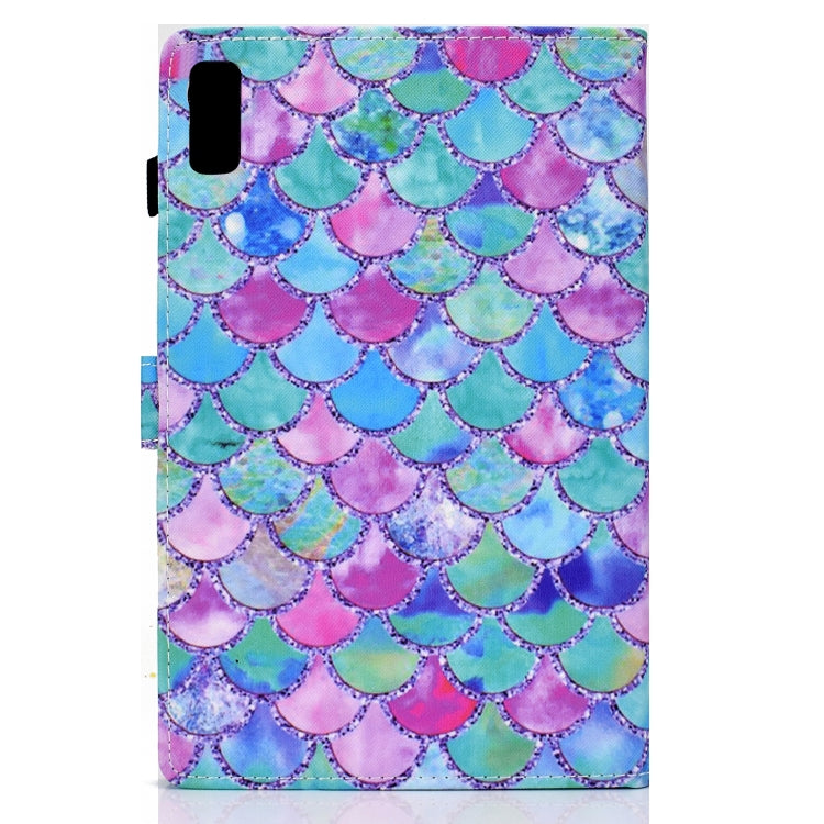 For Lenovo Tab P11 Gen 2 Sewing Thread Horizontal Painted Tablet Leather Case