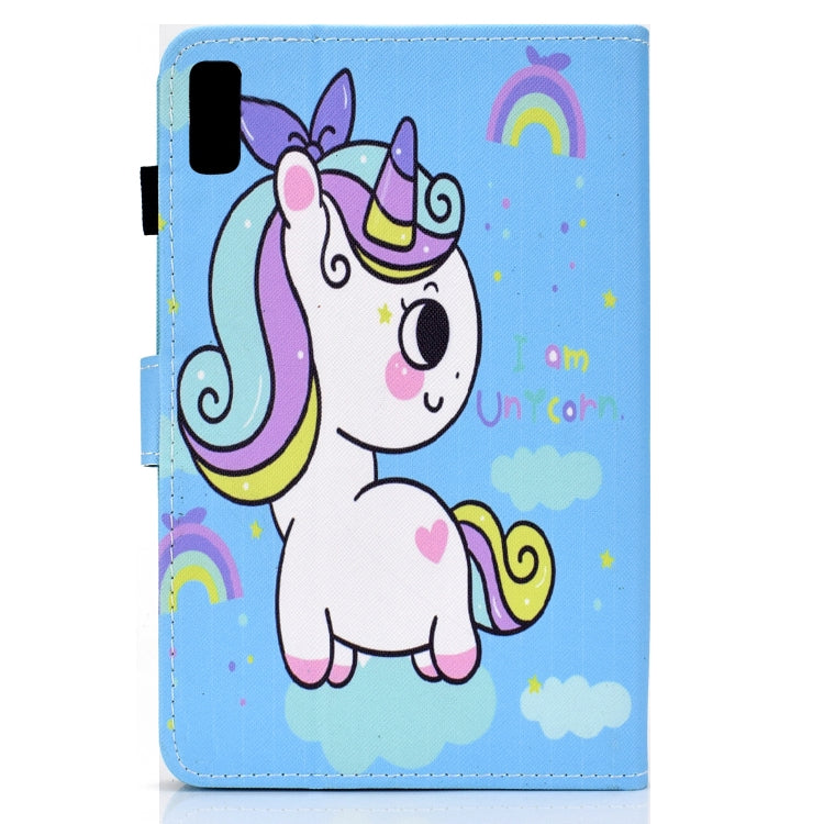 For Lenovo Tab P11 Gen 2 Sewing Thread Horizontal Painted Tablet Leather Case