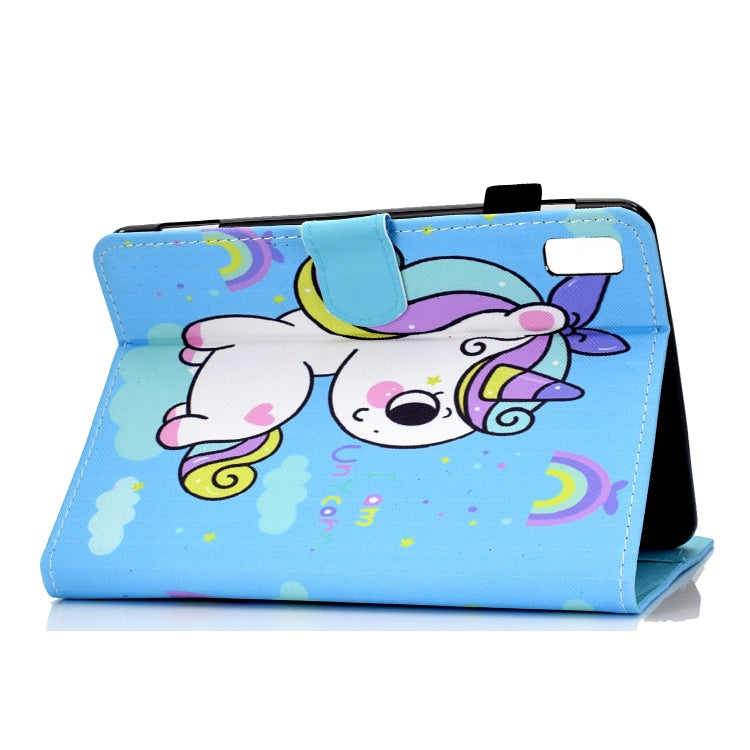 For Lenovo Tab P11 Gen 2 Sewing Thread Horizontal Painted Tablet Leather Case