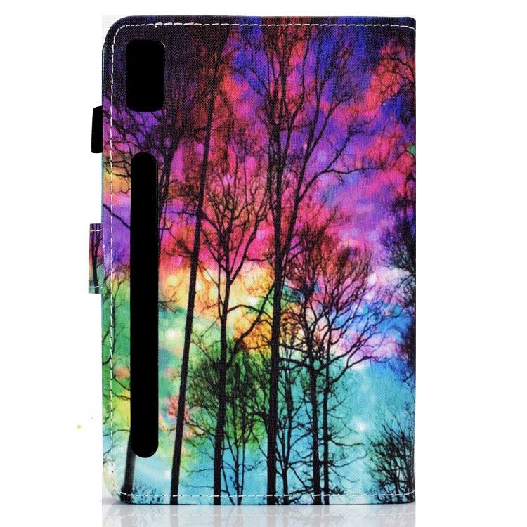 For Lenovo Tab P11 Pro Gen 2 Sewing Thread Horizontal Painted Tablet Leather Case