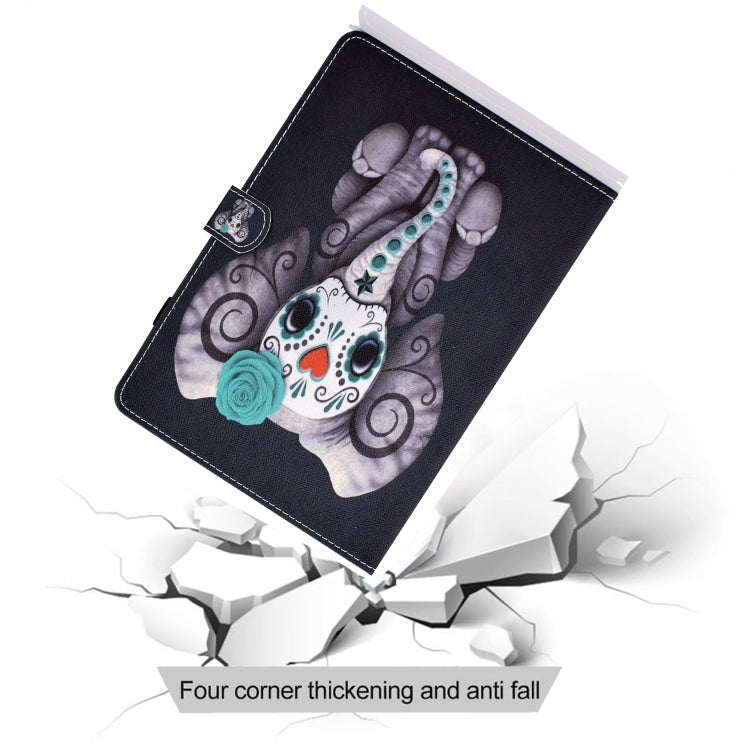 For Lenovo Tab P11 Pro Gen 2 Sewing Thread Horizontal Painted Tablet Leather Case