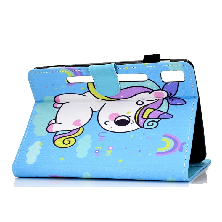 For Lenovo Tab P11 Pro Gen 2 Sewing Thread Horizontal Painted Tablet Leather Case