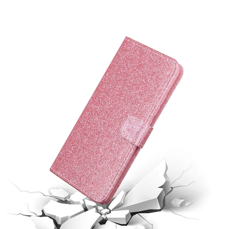 For Samsung Galaxy A31 Glitter Powder Horizontal Flip Leather Case with Card Slots & Holder & Photo Frame & Wallet