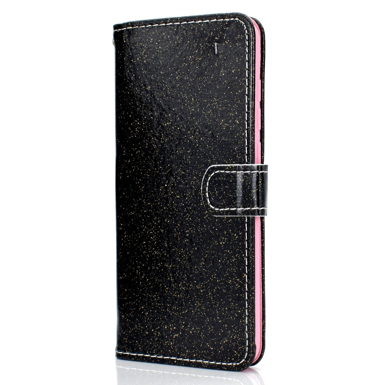 For Samsung Galaxy A70 Glitter Powder Horizontal Flip Leather Case with Card Slots & Holder & Photo Frame & Wallet